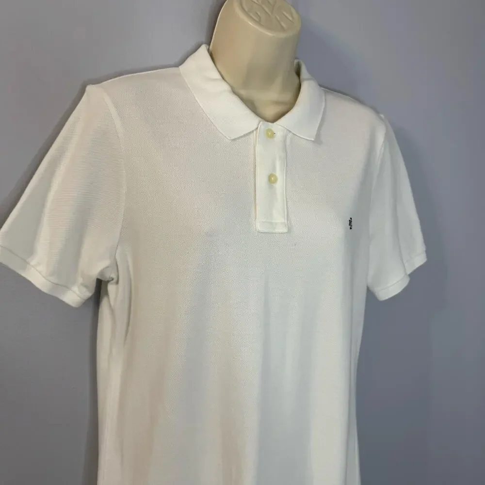 Lauren Ralph Lauren Women's L Polo Shirt Dress White Cotton Preppy Casual - Picture 2 of 8